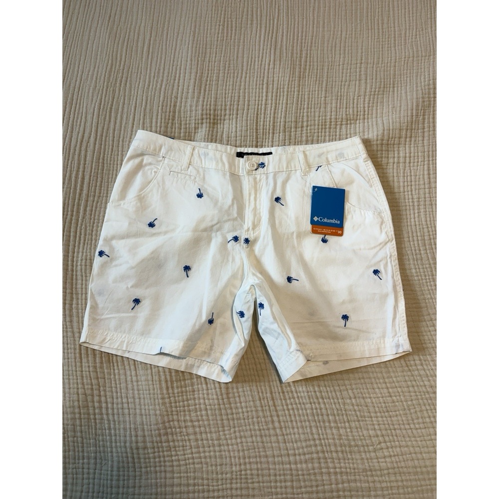 Columbia Sportswear Shorts Womans Size 12 PFG, Inseam 6 Nautical Coastal Beach